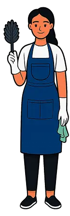 cleaning service worker